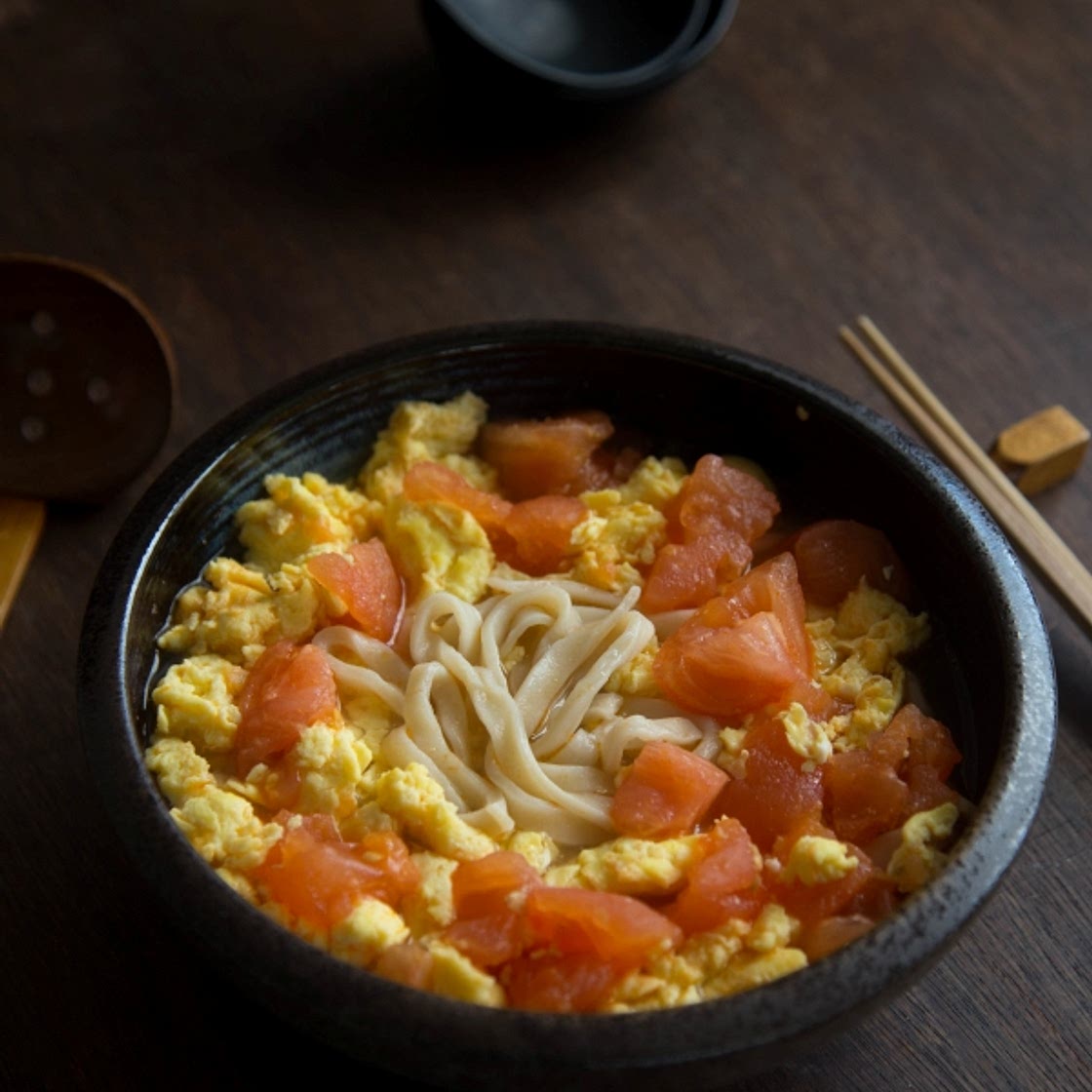 Tomato Egg Noodle Soup