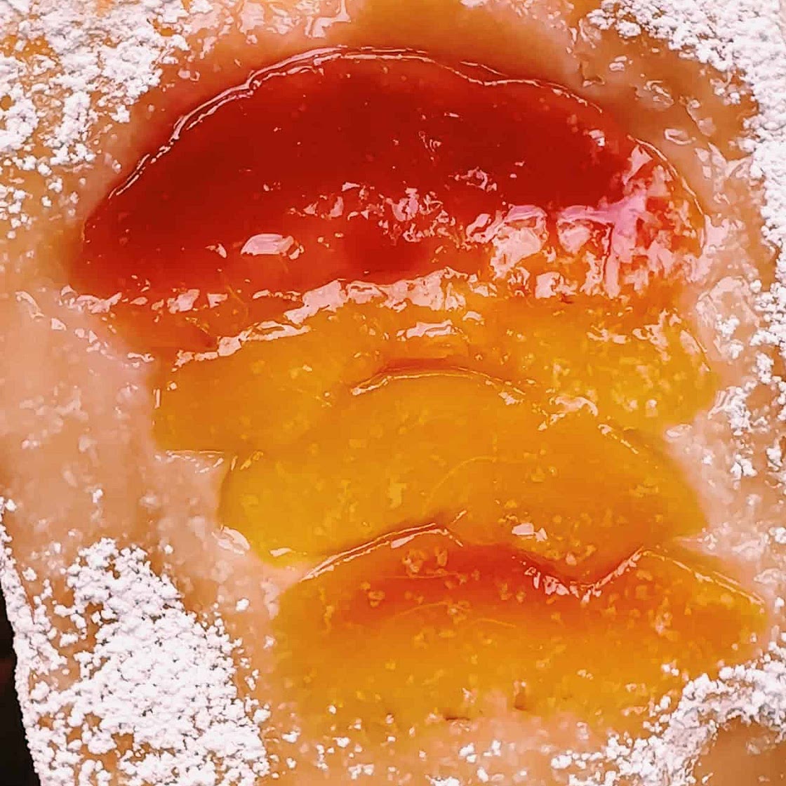 Caramelized Honey Peach Turnover Pastry