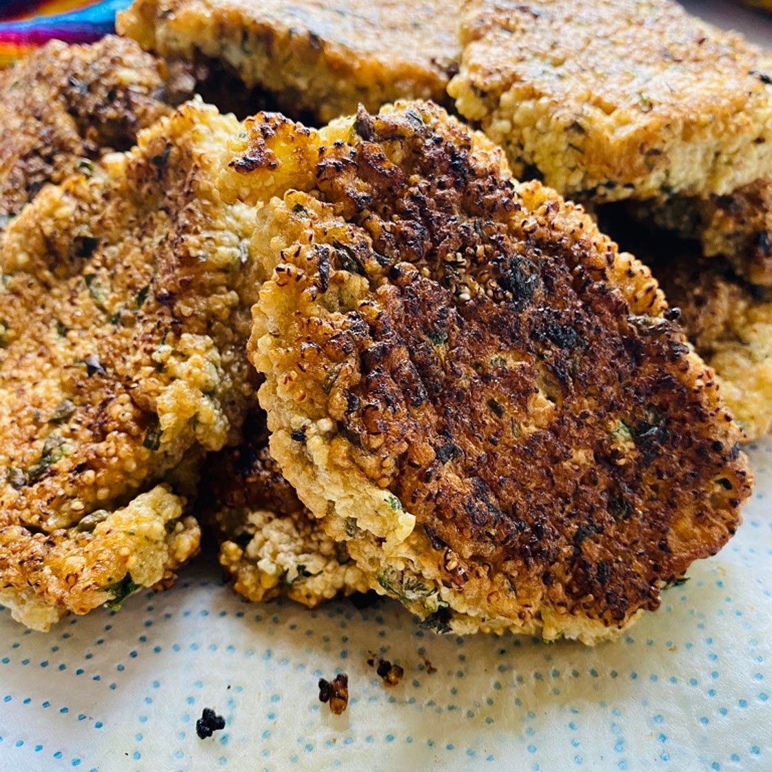 Savory Mexican Amaranth Fritters