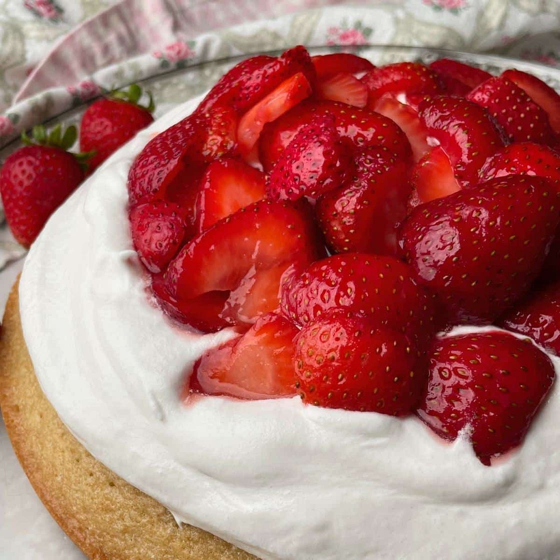 Vegan Strawberry Shortcake Cake