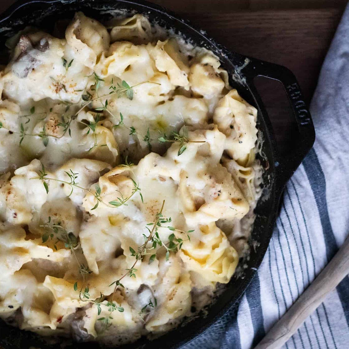 Mushroom and Ricotta Cheese Tortellini