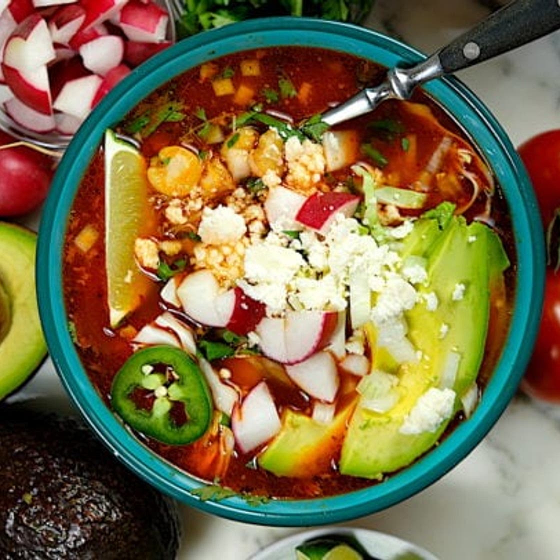 Slow Cooker Mexican Pozole Rojo recipe