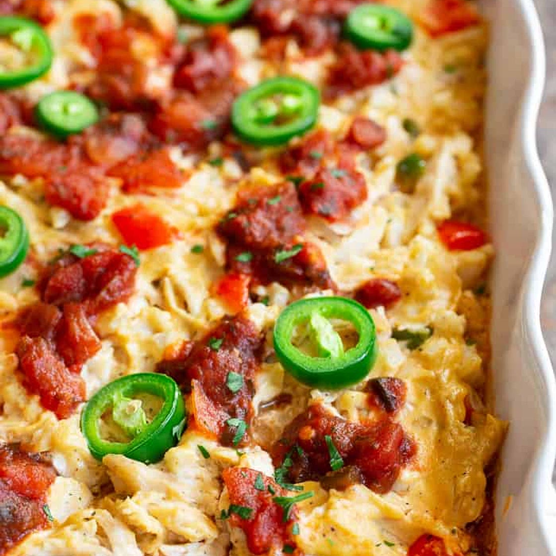 Chicken Burrito Casserole {Paleo, Whole30, Keto}