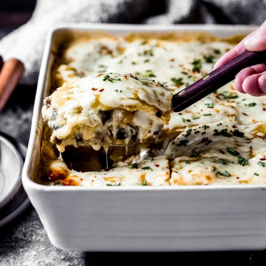 Venison Green Chile Enchilada Casserole