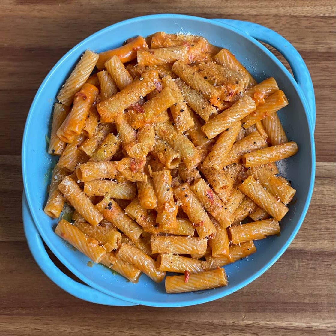 Creamy Spicy Rigatoni Recipe