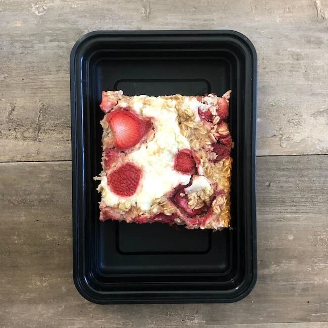 Strawberries and Cream Baked Oatmeal