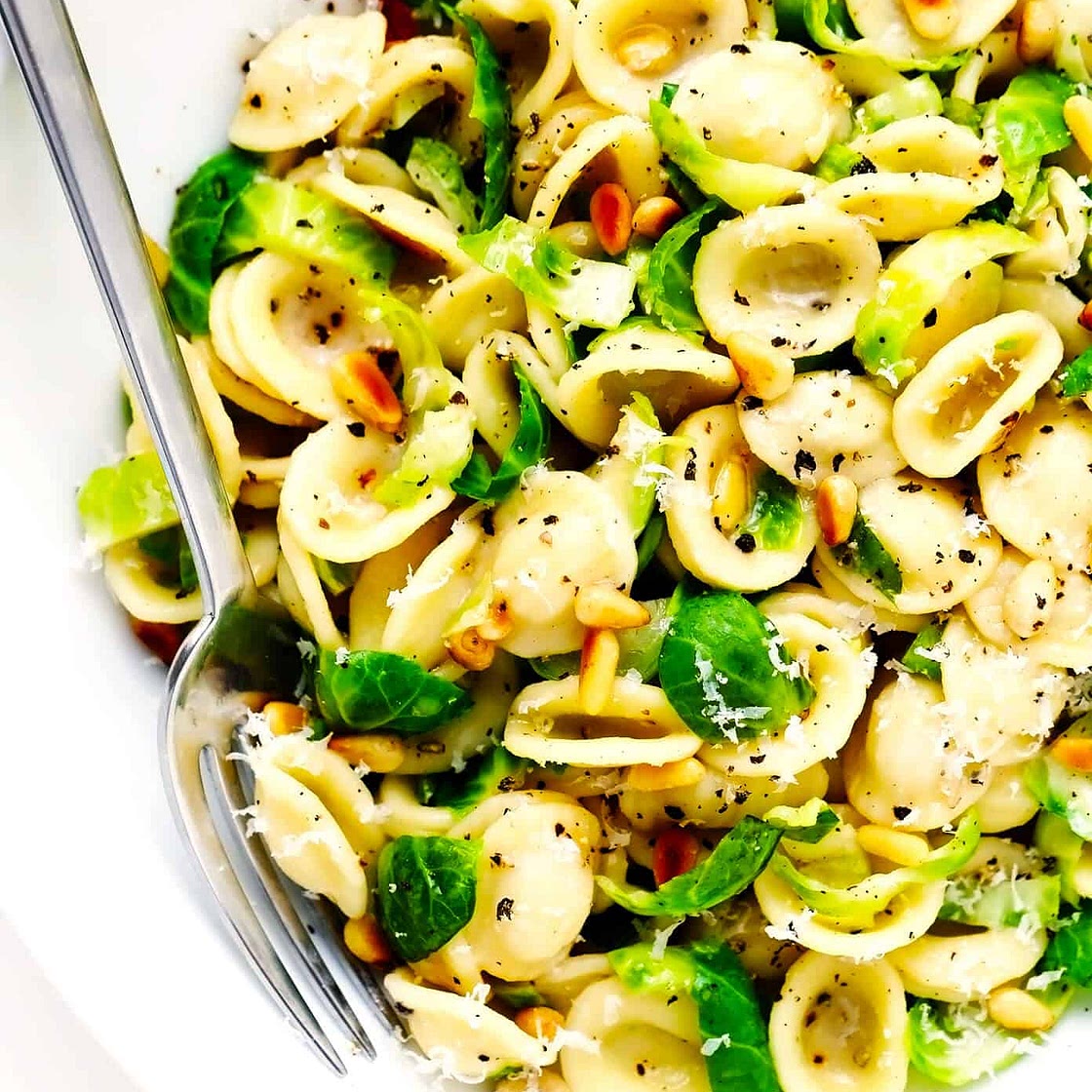 Brussels Sprouts and Parmesan Pasta