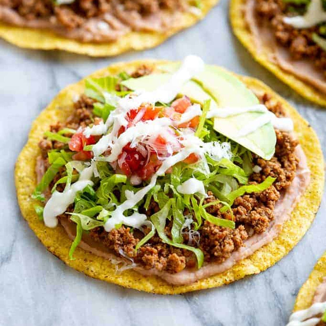 Easy Mexican Tostada