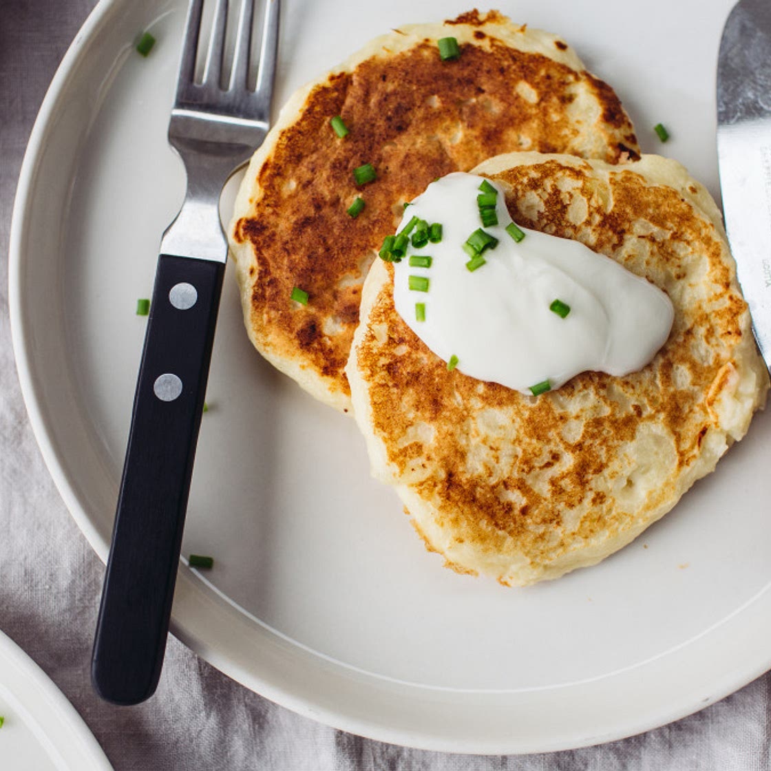 Leftover Mashed Potato Pancakes