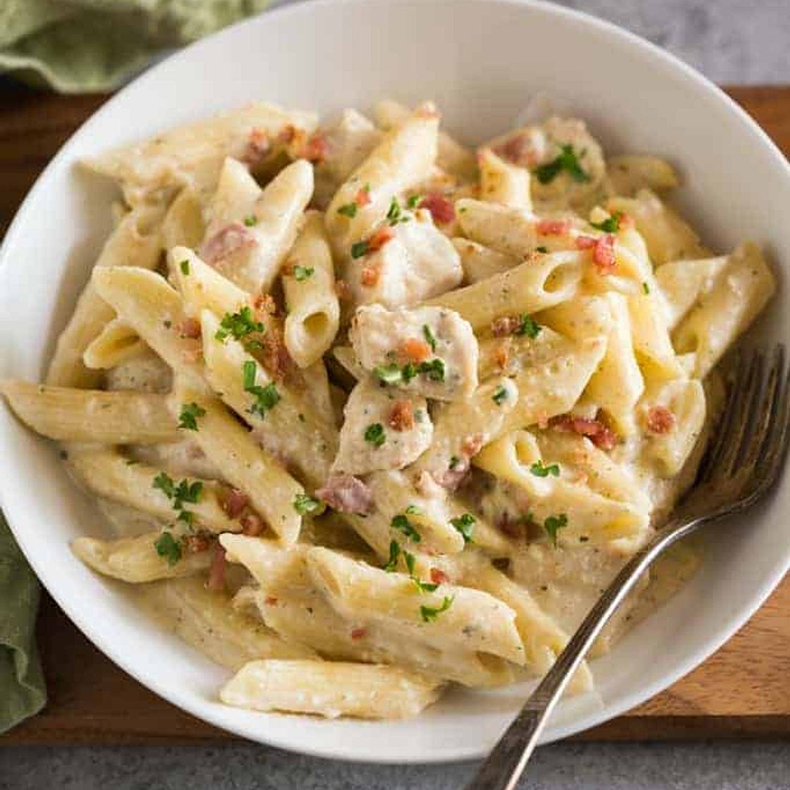 Instant Pot Ranch Chicken Pasta