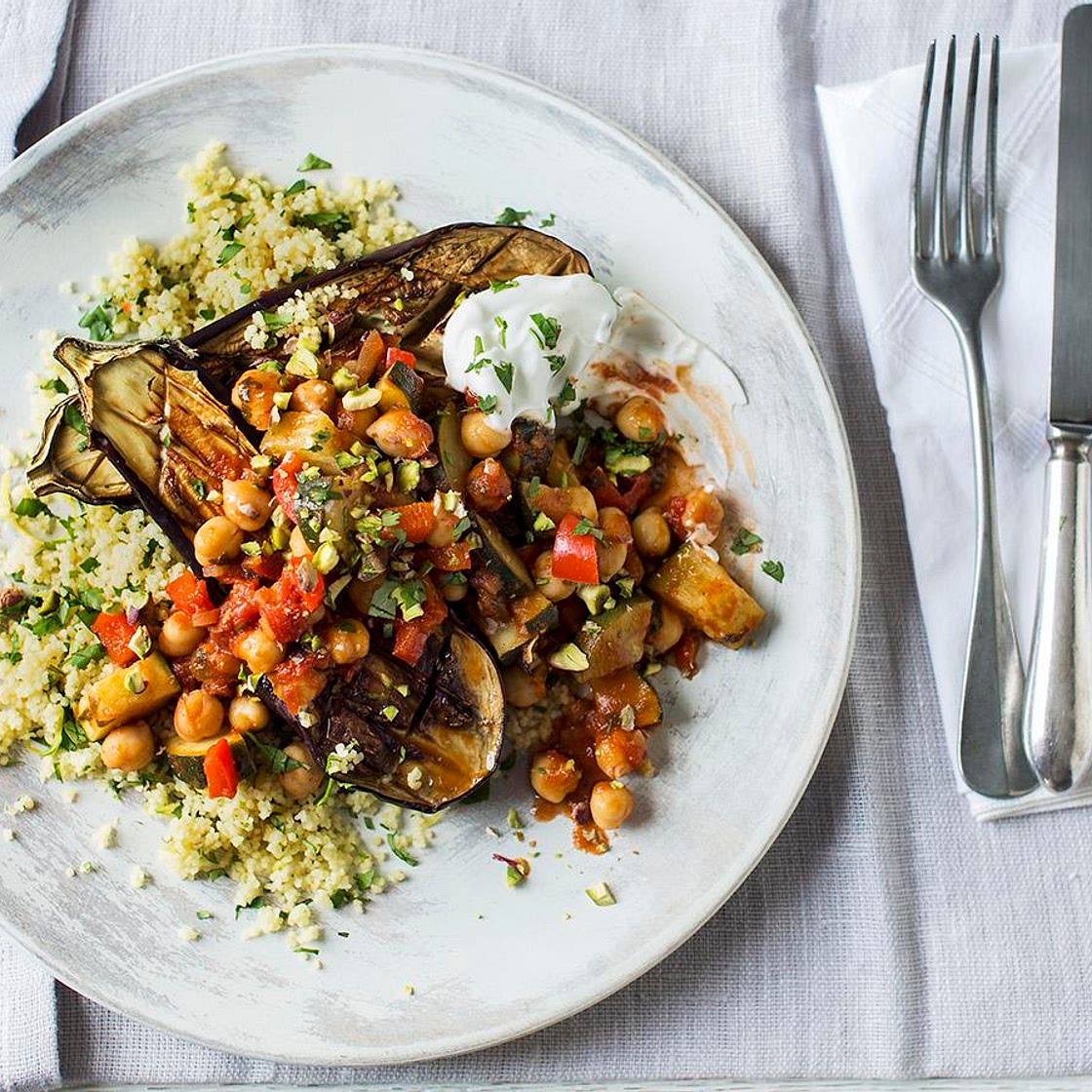 Moroccan vegetables with couscous