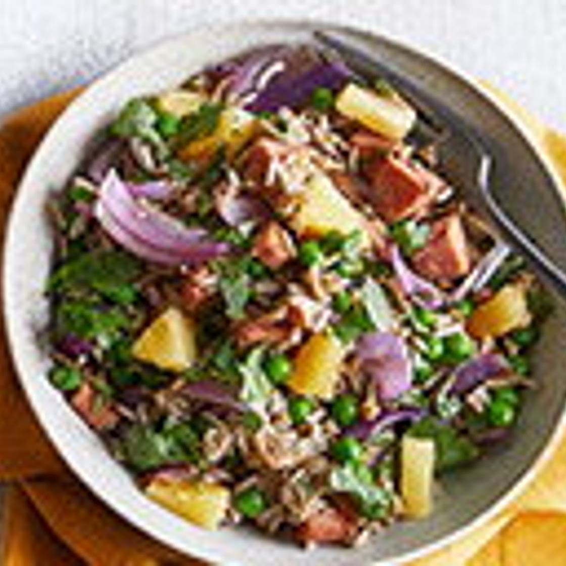 Ham and pineapple fried rice