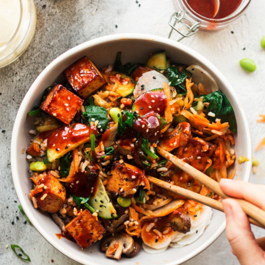 Vegan bibimbap