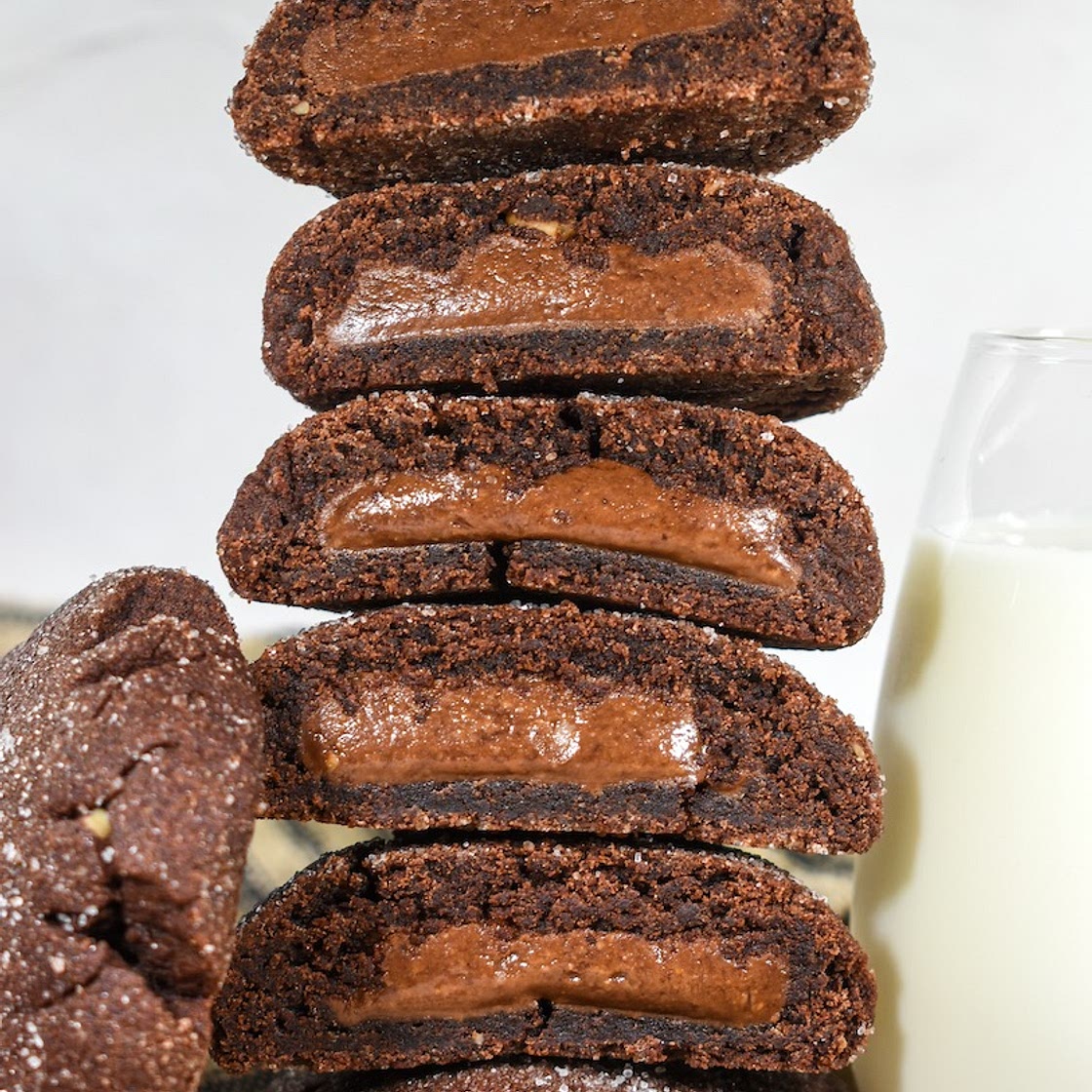Magic Middle Cookies with Chocolate and Peanut Butter