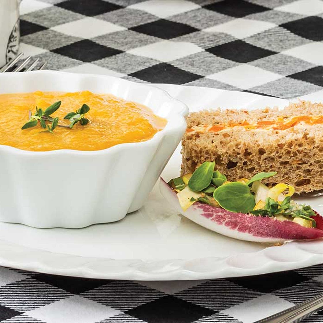 Roasted Carrot Tea Sandwiches