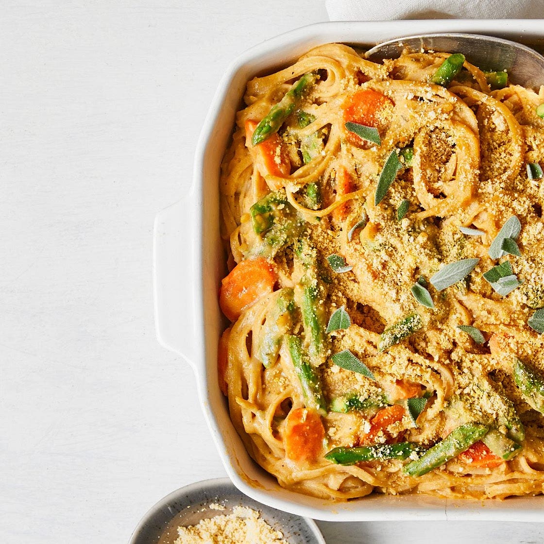 Pumpkin Alfredo Casserole