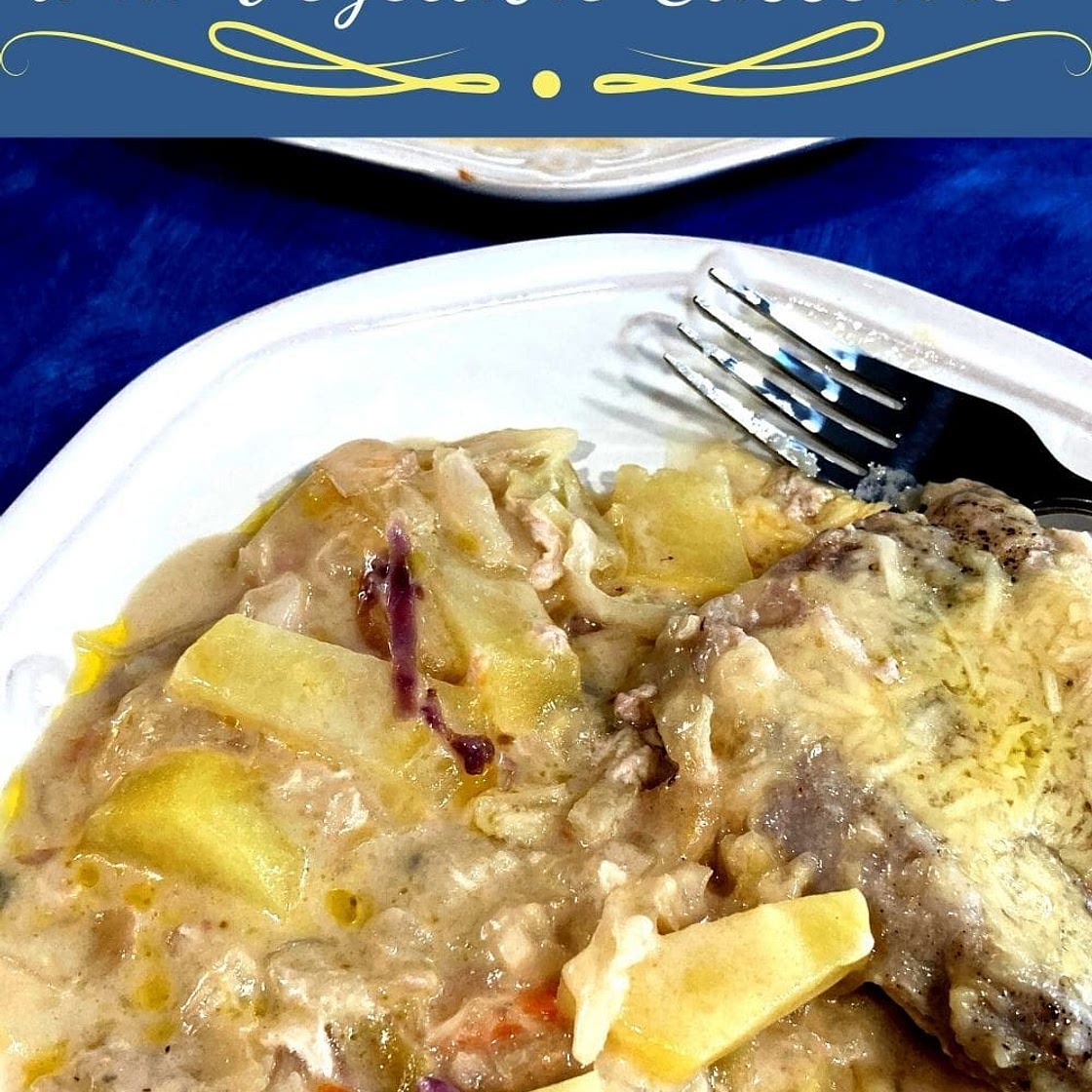 Creamy Pork Chop and Vegetable Casserole