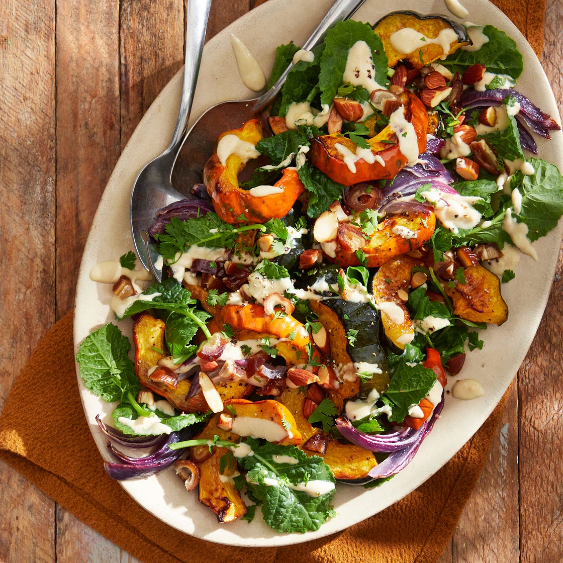 Acorn Squash Salad with Tahini Vinaigrette