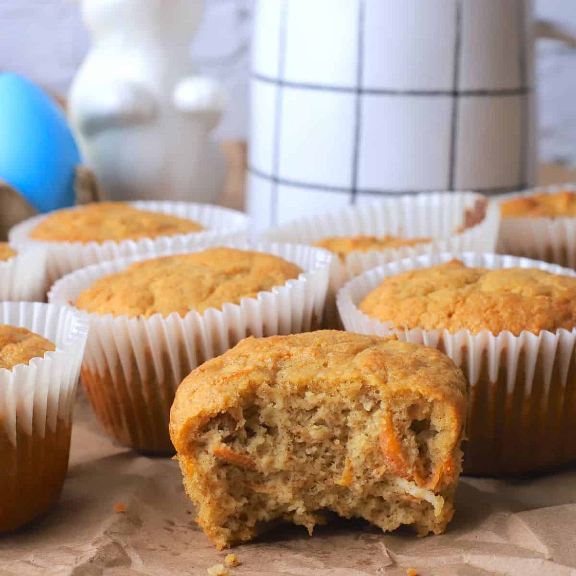 Sugar Free Carrot Cake Muffins