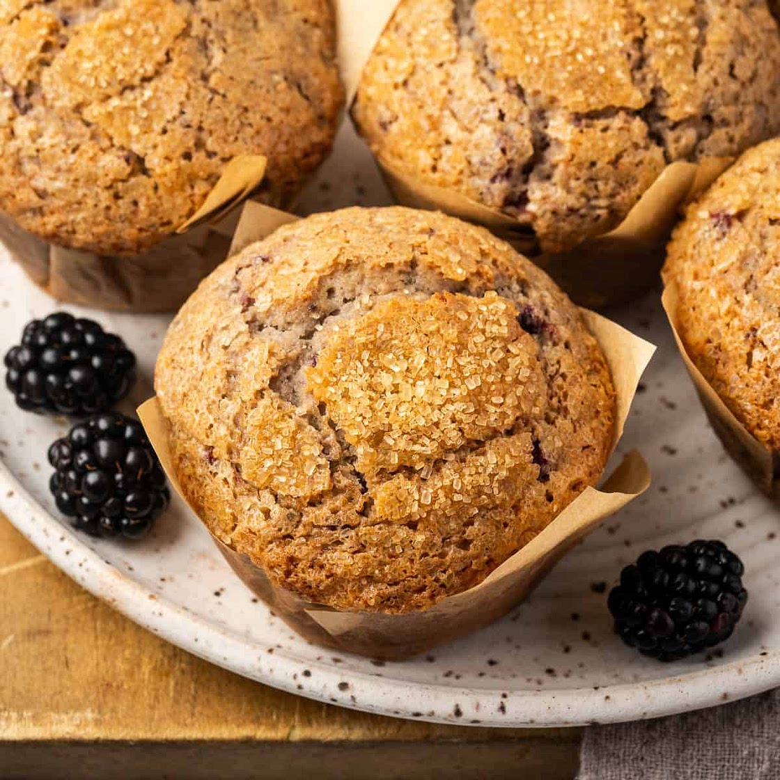 Gluten Free Blackberry Muffins