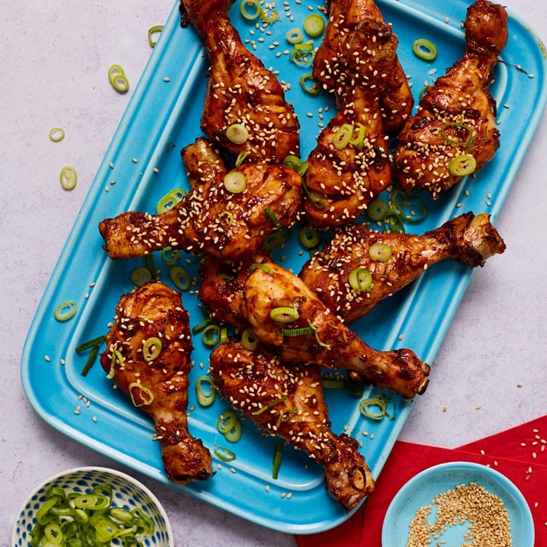 Sticky Sesame Chicken Drumsticks | Slimming & Weight Watchers Friendly