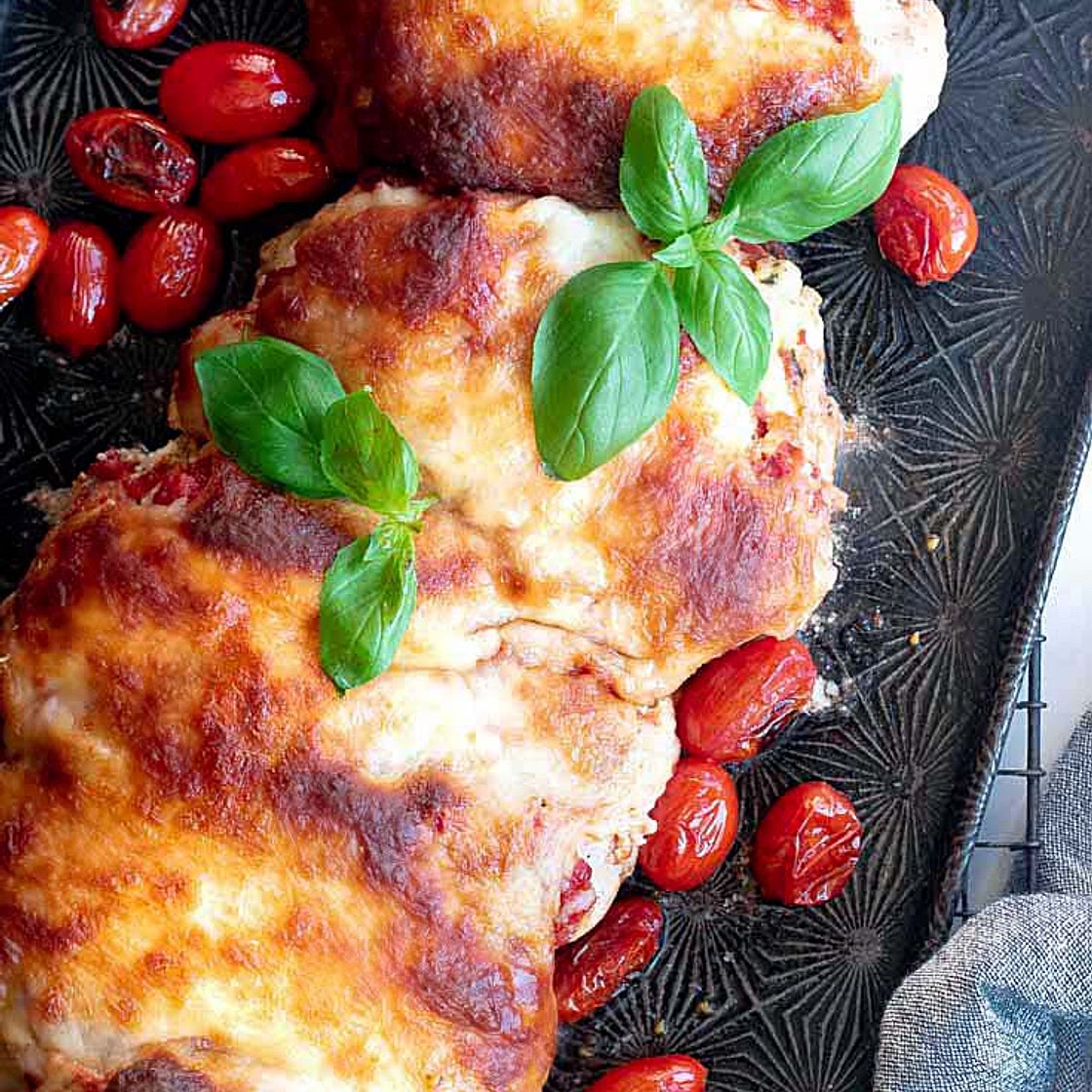 Lasagna Stuffed Chicken