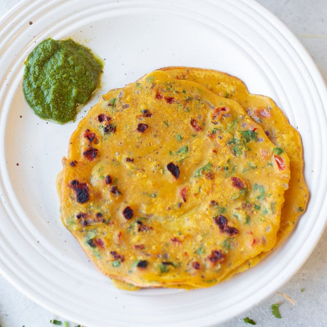 Besan Chilla (Savory Gram Flour Pancakes)