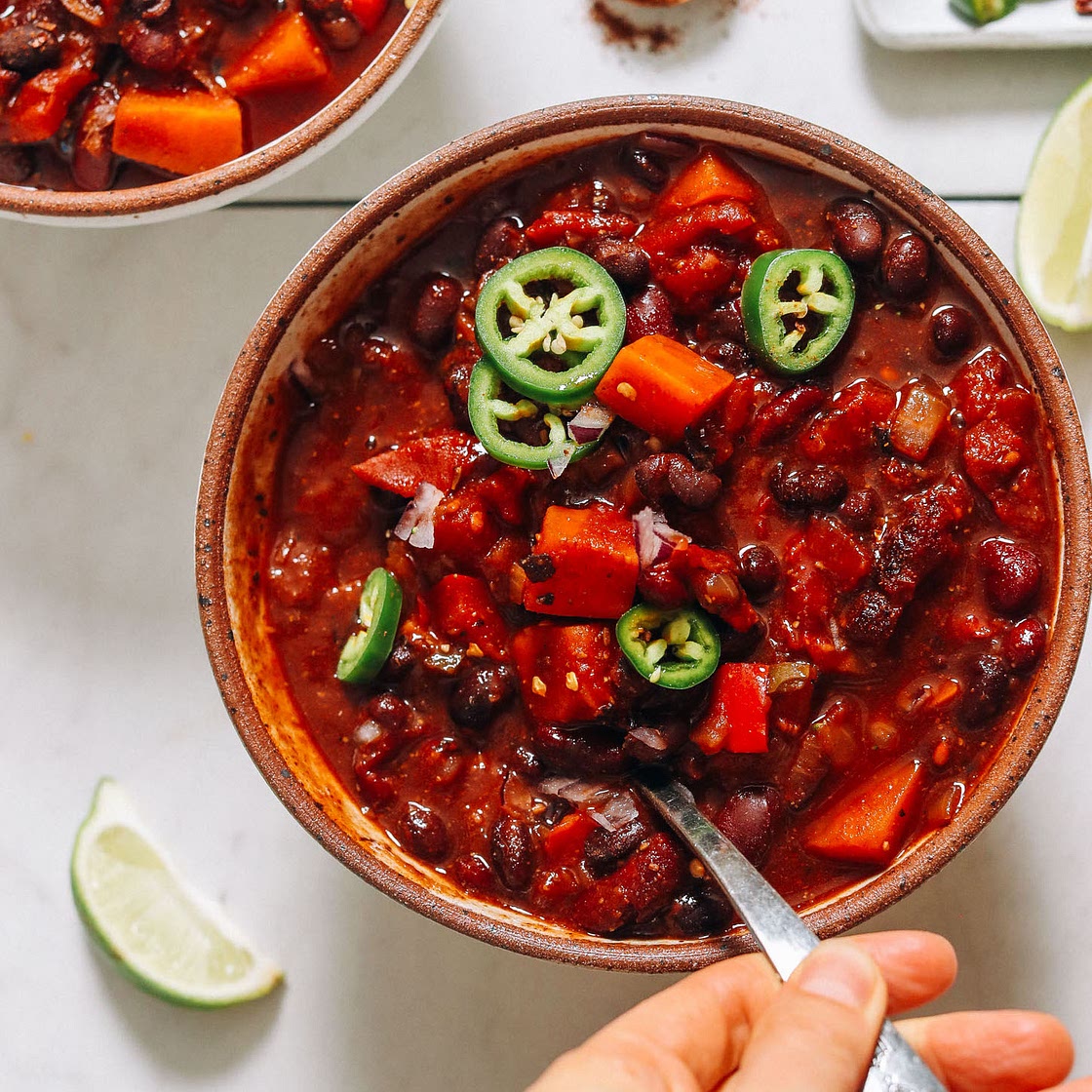 Easy Instant Pot Chili (Vegan, Oil-Free)