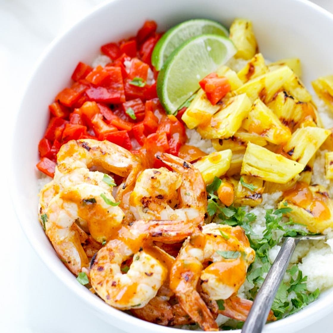 Caribbean Spicy Shrimp And Cauliflower Rice