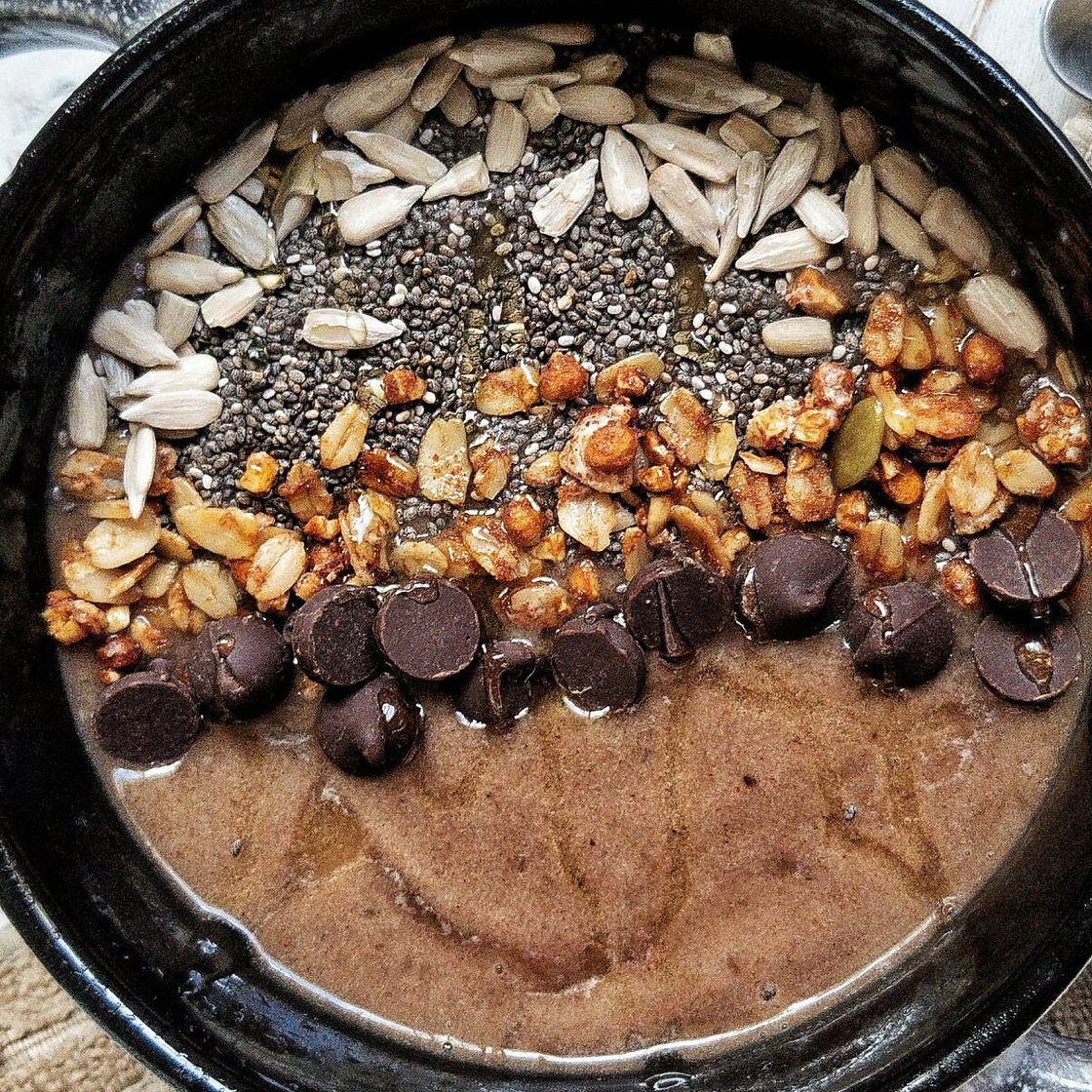 Coffee Banana Smoothie Bowl