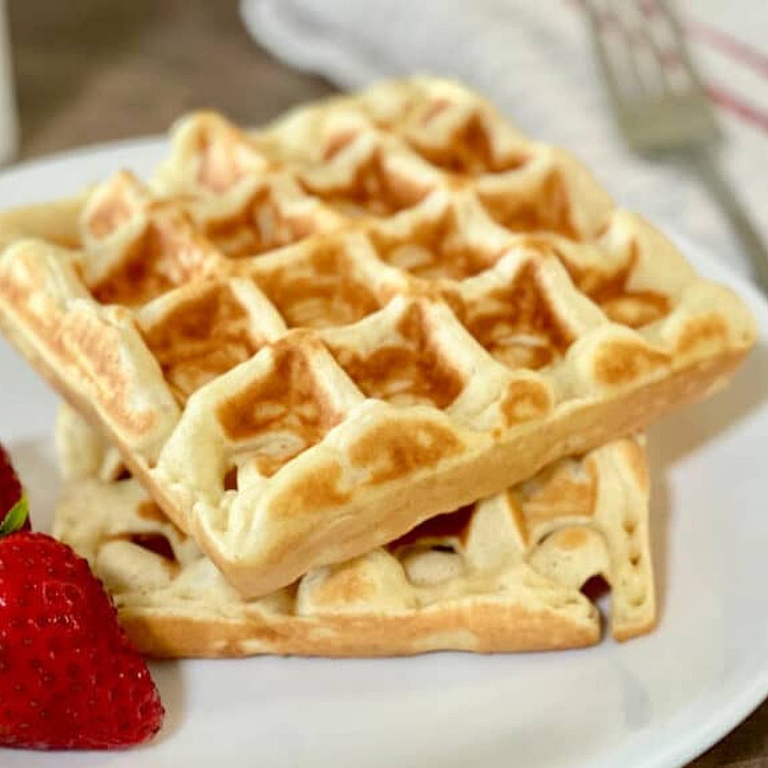 Perfectly Crispy & Chewy Mochi Waffles