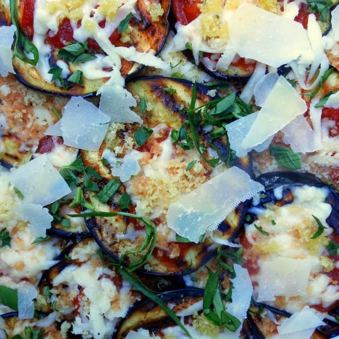 Grilled Eggplant Parmesan