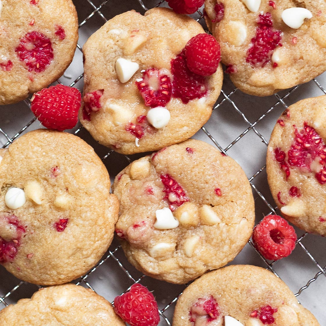 Raspberry White Chocolate Cookies - Subway Inspired Recipe