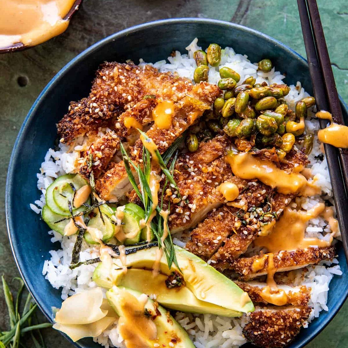 Crispy Chicken Katsu Bowls