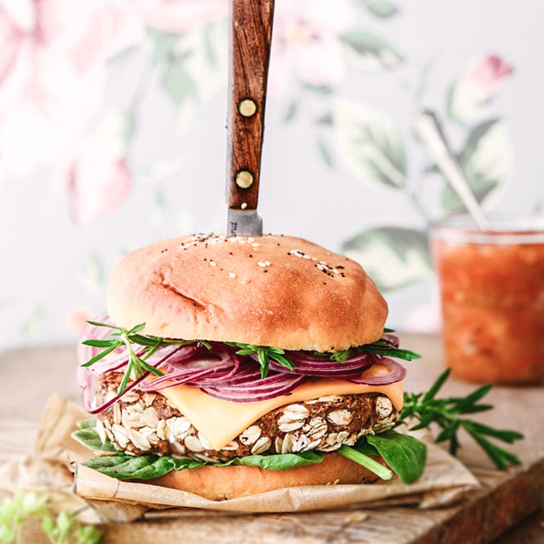 végé-burgers aux patates douces et aux haricots