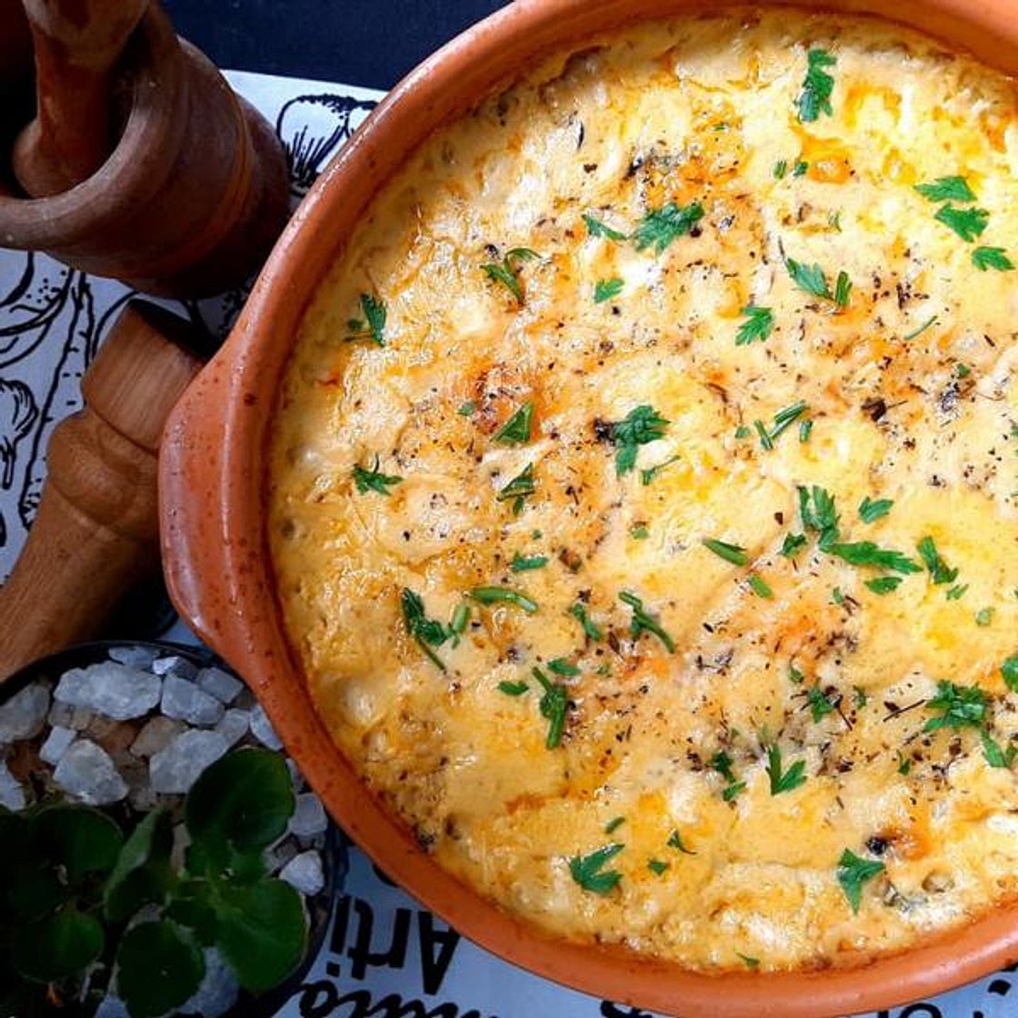 Receita de Repolho cremoso gratinado com creme de milho