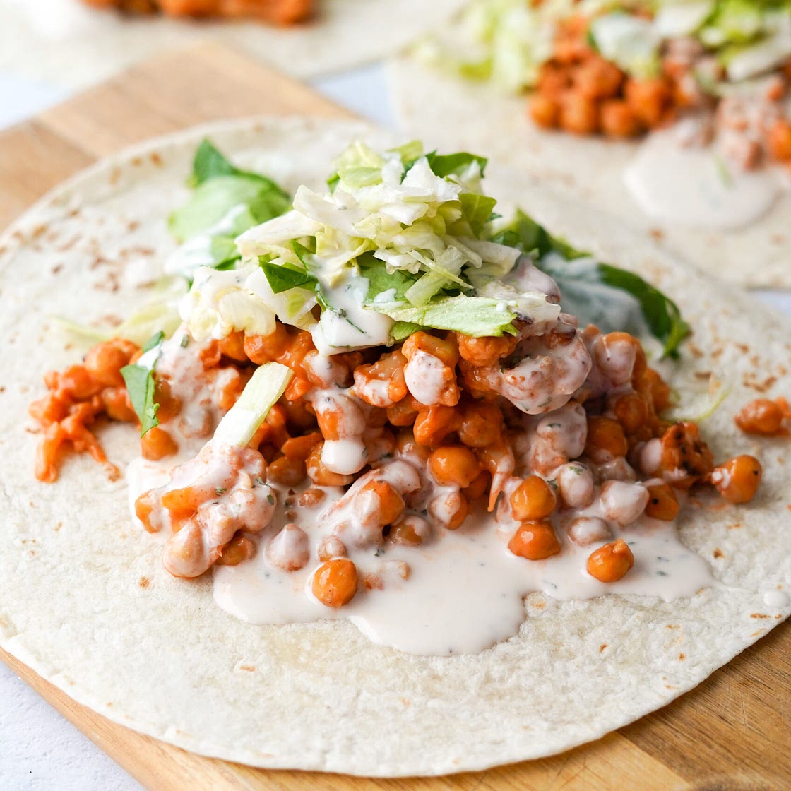 Buffalo Cauliflower Wrap