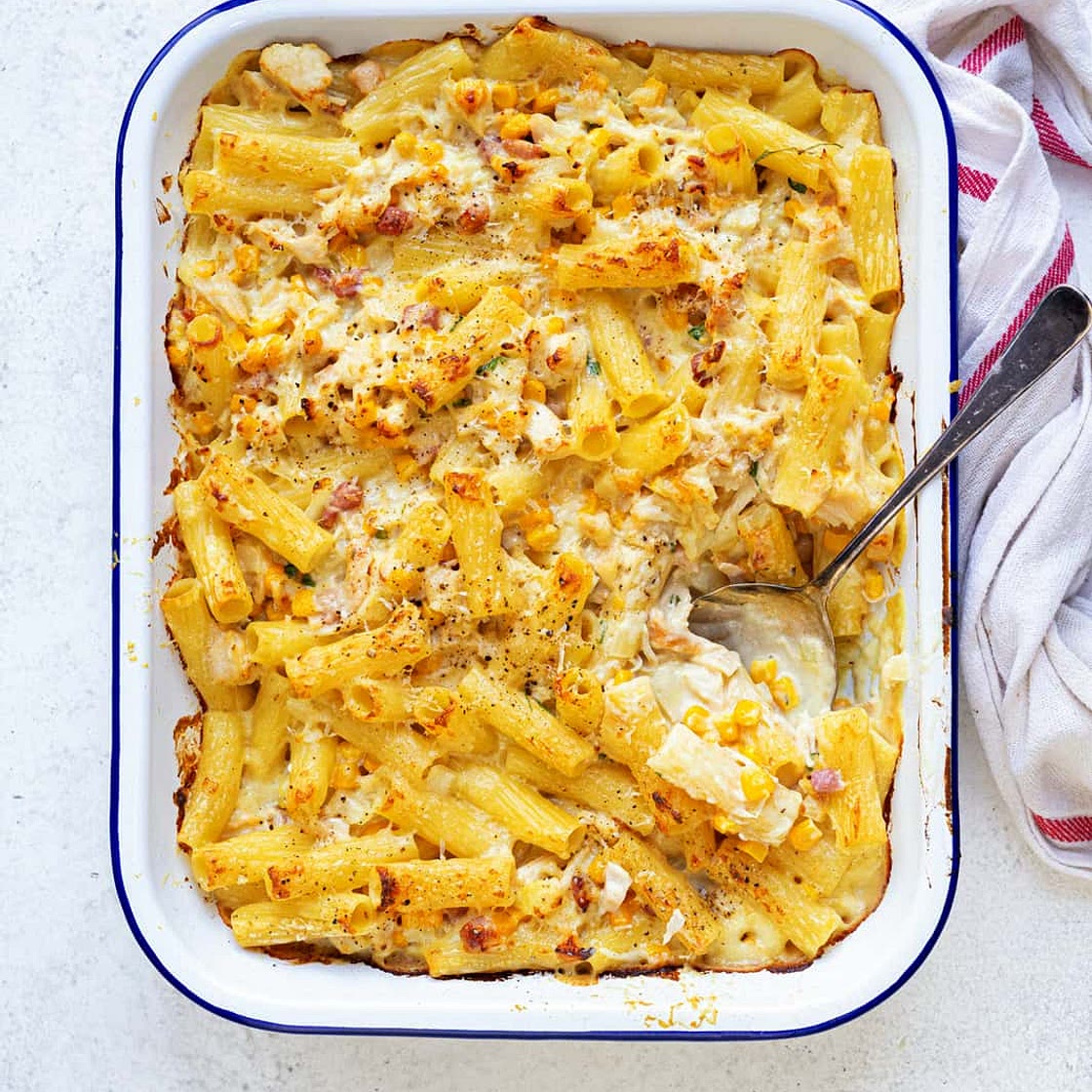 Chicken And Bacon Pasta Bake