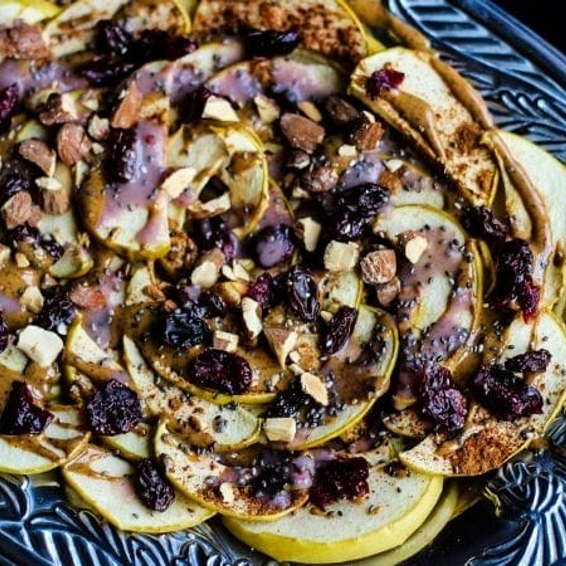 Air Fryer Apple Chips and Coconut Cranberry Nachos