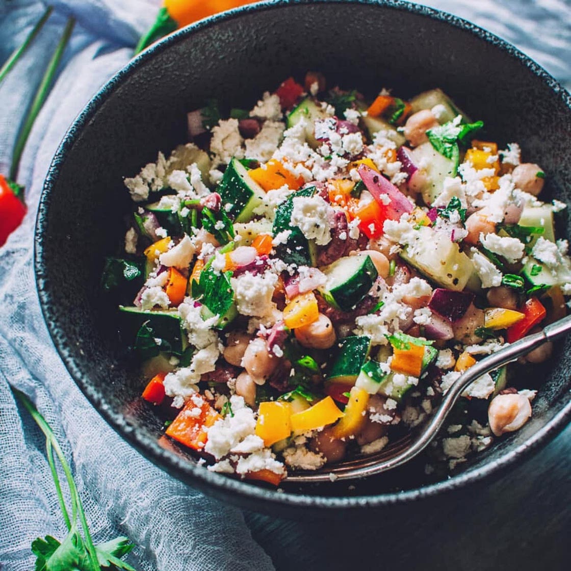 Mediterranean Cucumber Salad