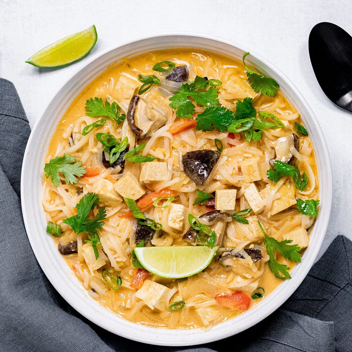 Vegan Tom Kha Soup (Thai Inspired)