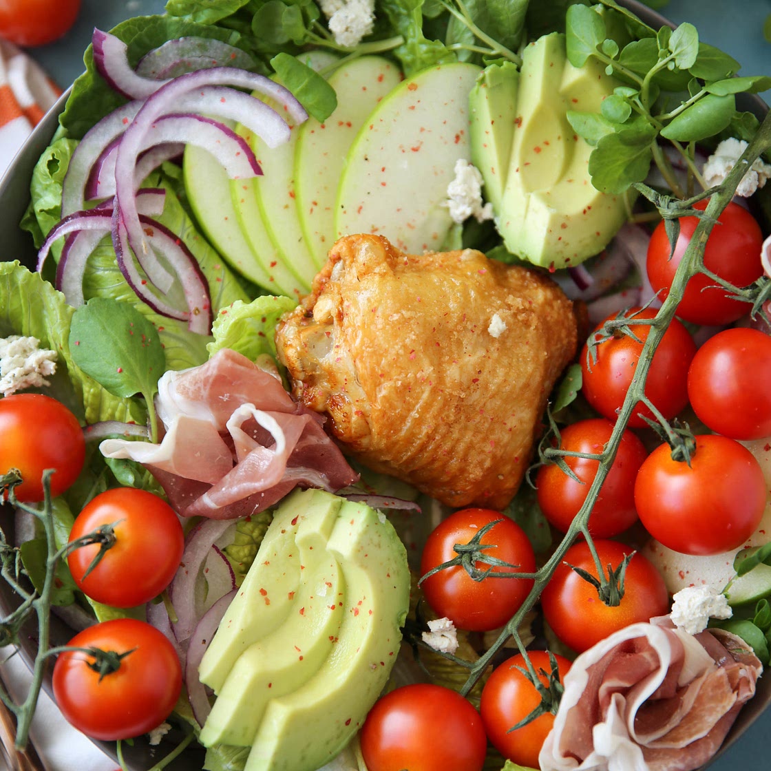 Honey Mustard Crispy Chicken Salad