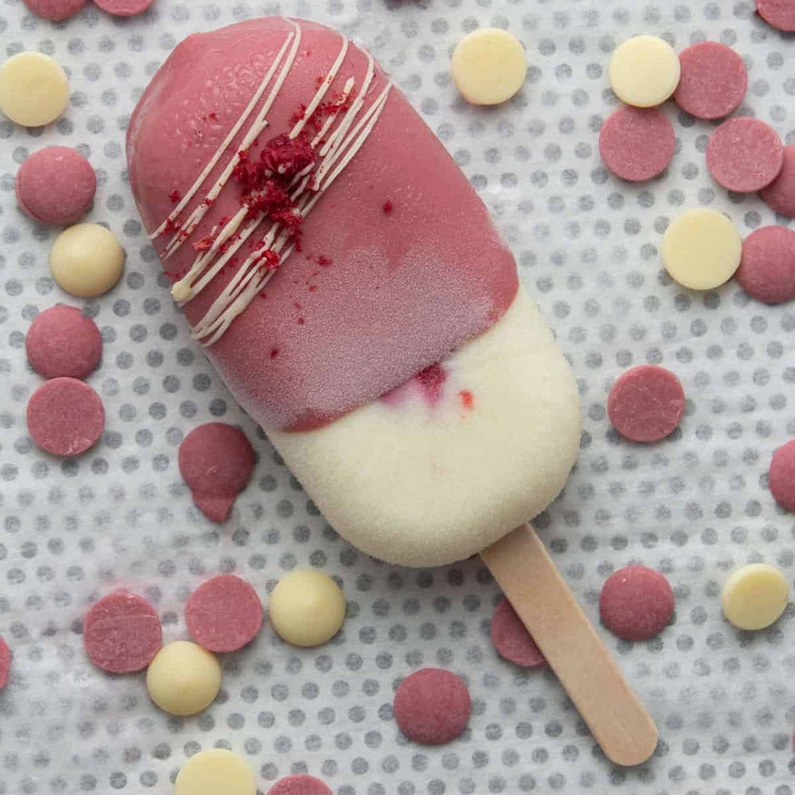 Raspberry Ruby Ice cream bar