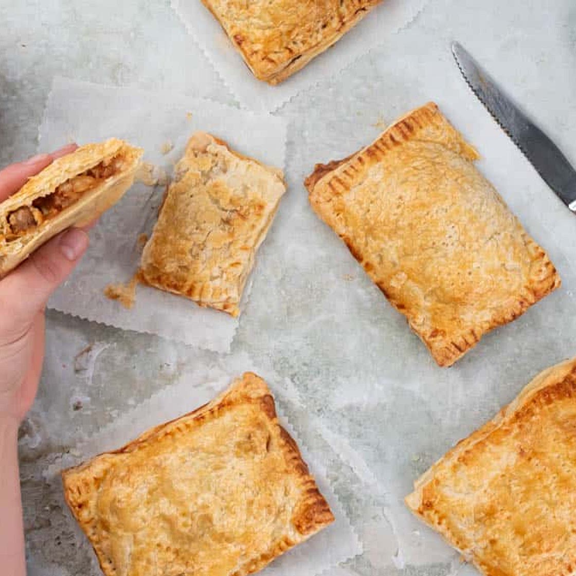 Copycat Puff Pastry Sausage Bean and Cheese Melts