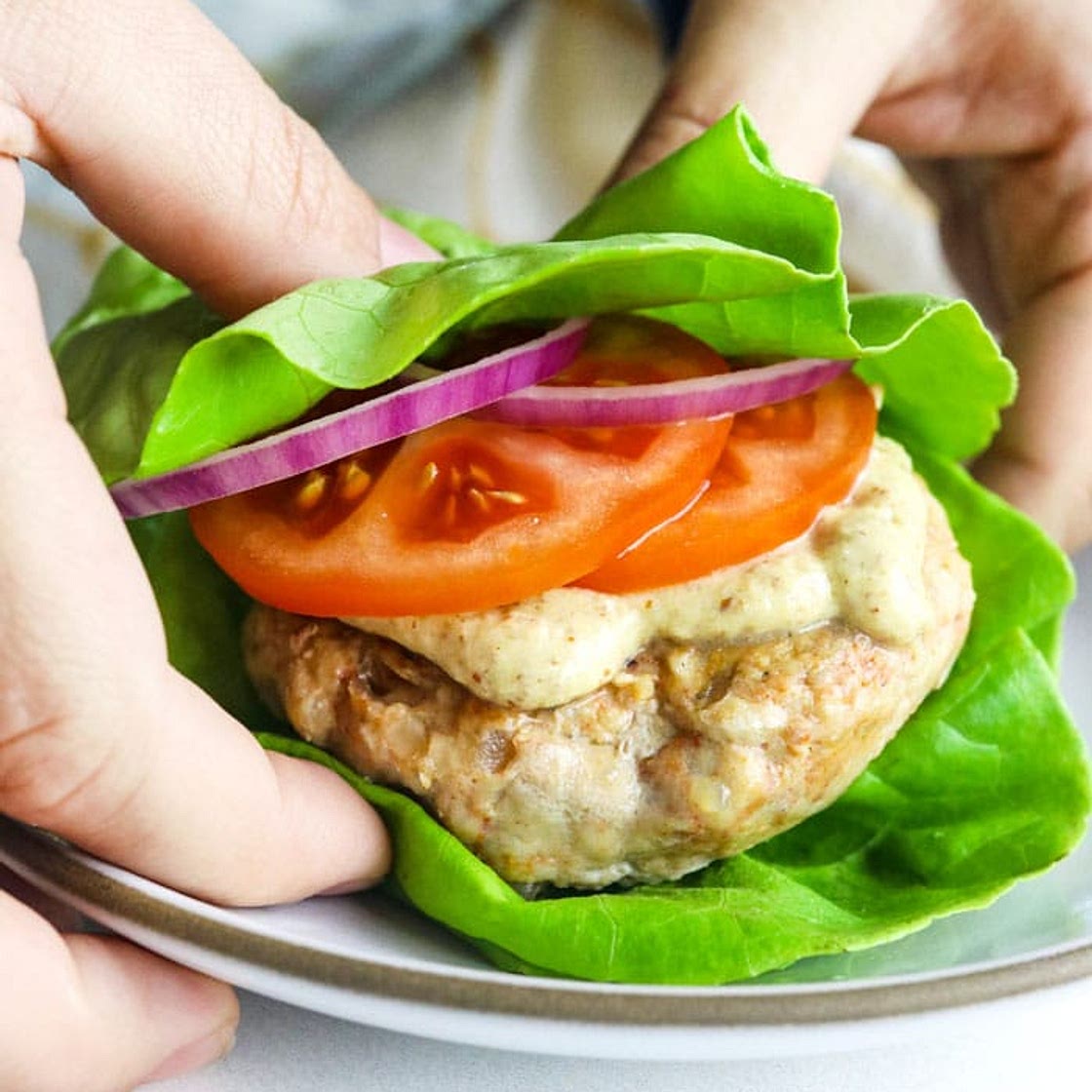 Healthy Chicken Burgers (Low-Carb & Paleo)