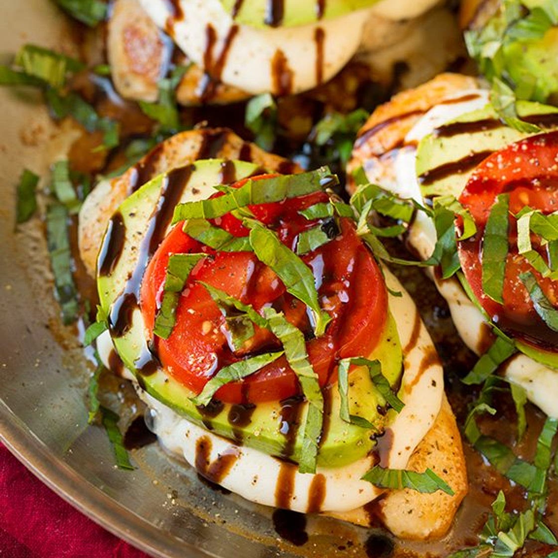 Caprese Chicken (with Avocado)
