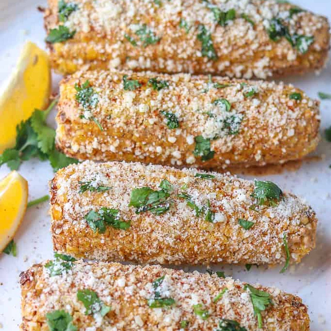 Air Fryer Mexican Street Corn On The Cob (Elotes)