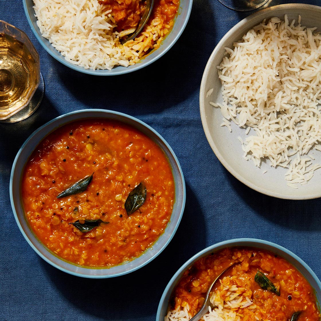 Simple tomato dal