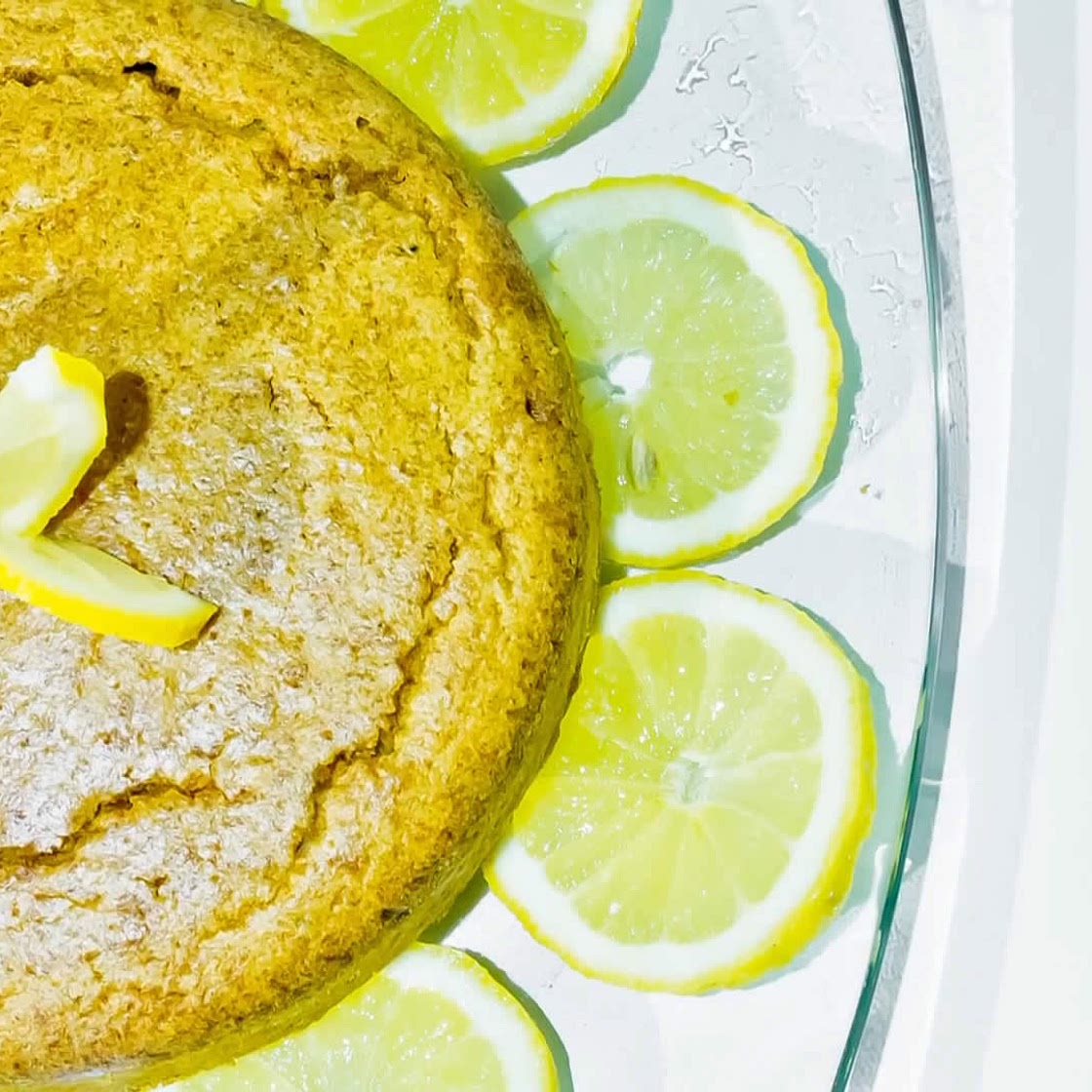Torta integrale al limone - torta per diabetici con stevia