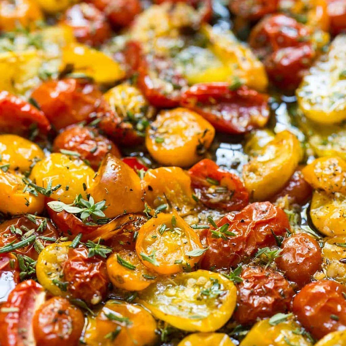 Garlic Herb Roasted Tomatoes